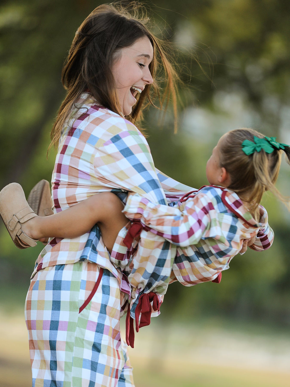 Mommy and Me Fall Plaid Pajama Set - Rylee Faith Designs - Flyclothing LLC