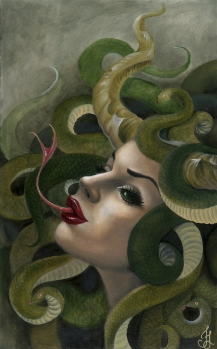 Black Market Art Company Medusa Print