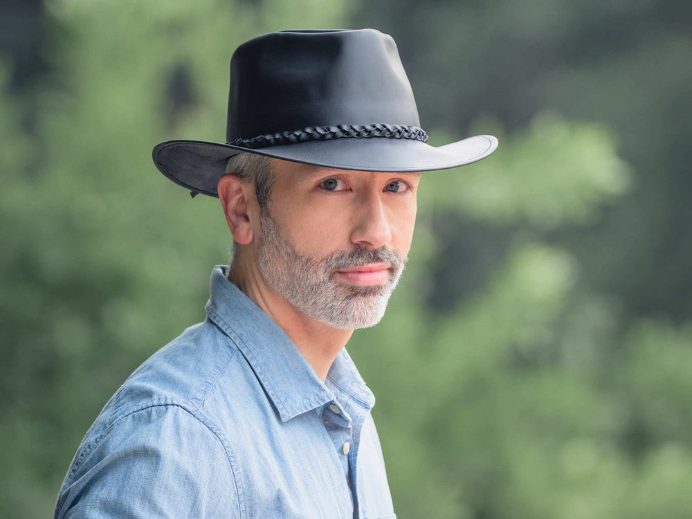 Leather Hat - Melbourne - Bigalli Hats USA - Flyclothing LLC