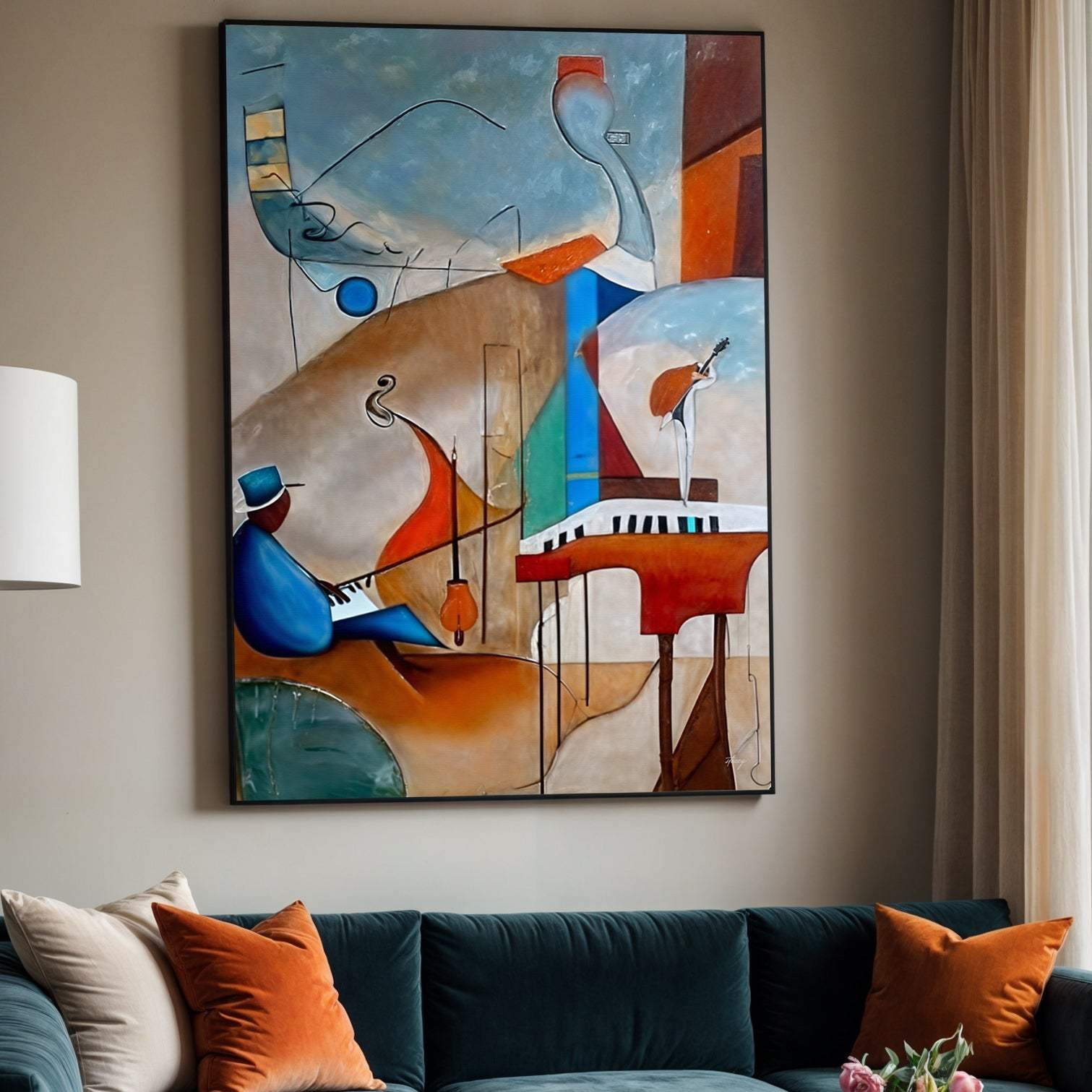 Canvas Print: "Melodic Abstraction" - Tailored Canvases - Flyclothing LLC