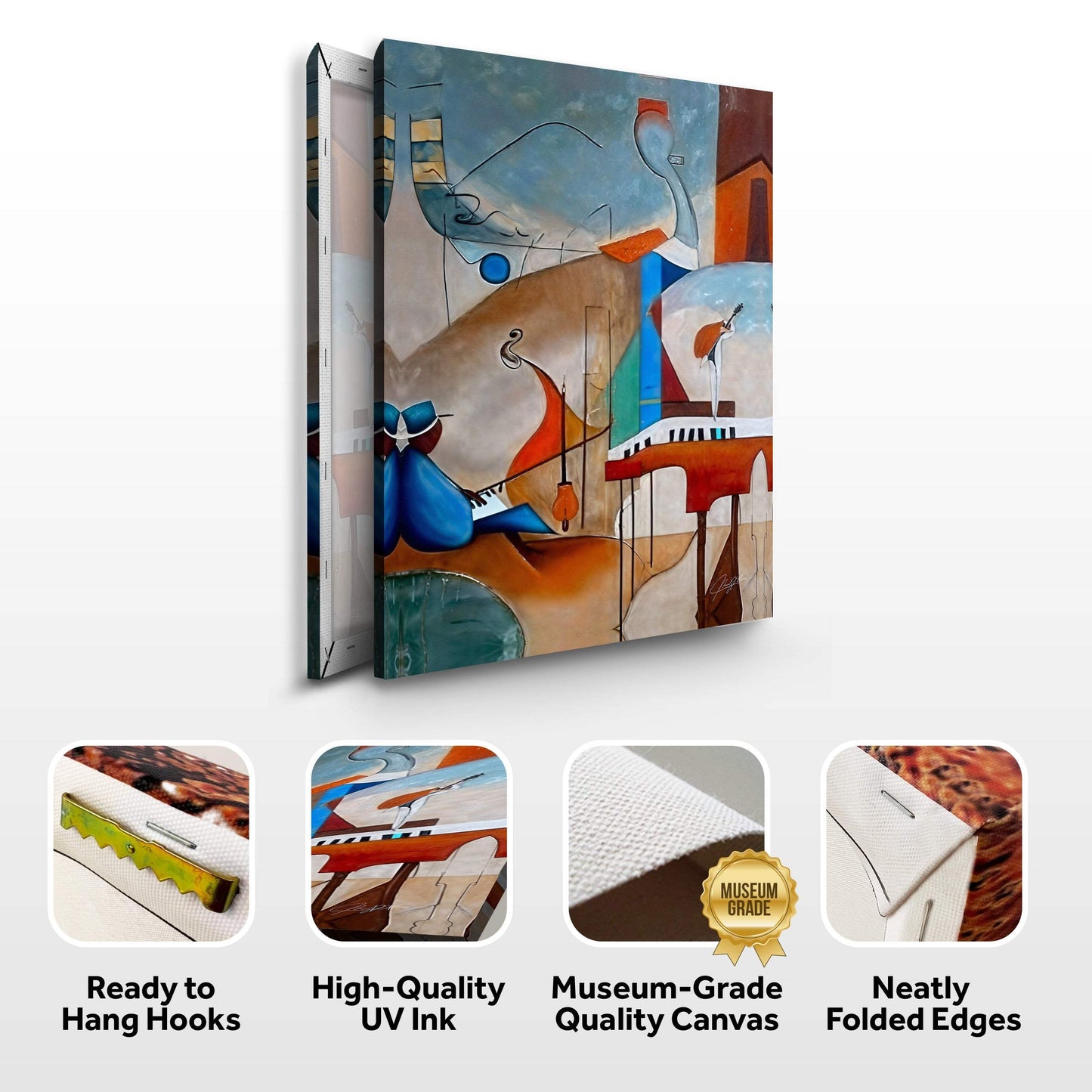 Canvas Print: "Melodic Abstraction" - Tailored Canvases - Flyclothing LLC