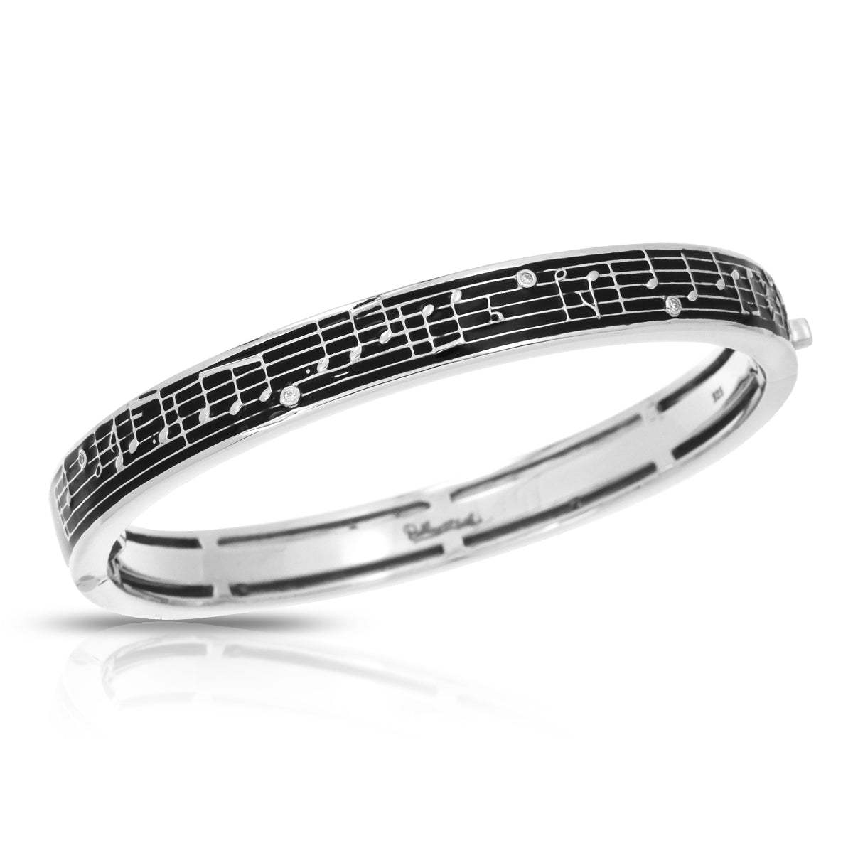 Melody Black Bangle - Belle Étoile Jewelry - Flyclothing LLC