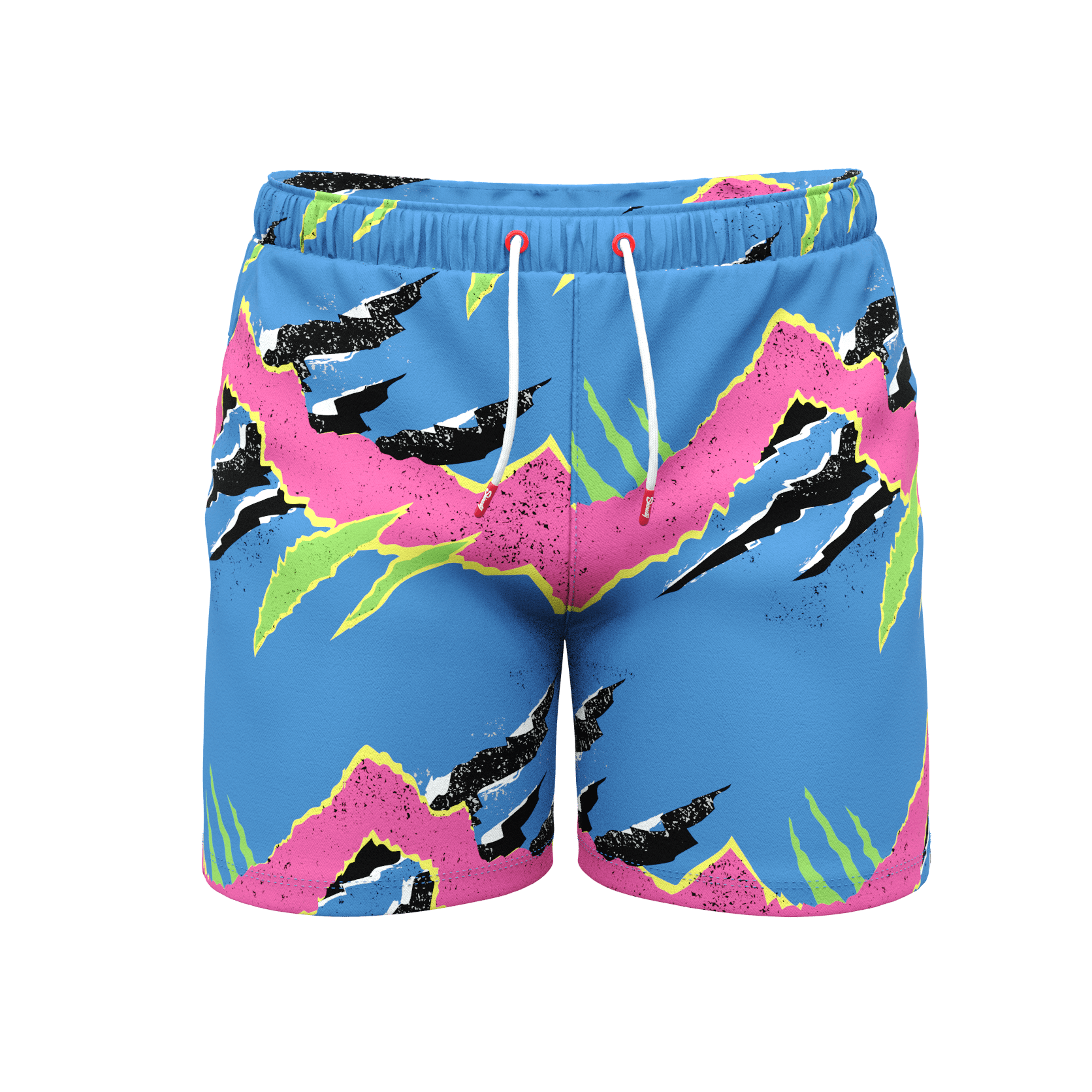 The Melted Popsicle | Retro Neon Ball Hammock® Pouch 5" Swim Trunks - Shinesty