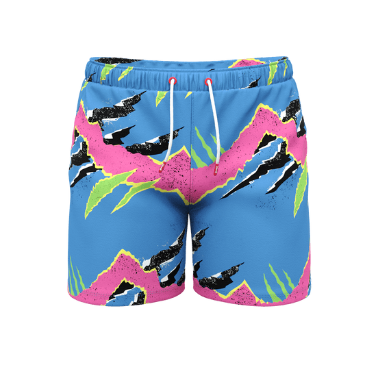 The Melted Popsicle | Retro Neon Ball Hammock® Pouch 5" Swim Trunks - Shinesty