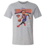 Jalen Brunson New York Knicks Caricature WHT - 500 LEVEL - Flyclothing LLC