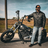 Viper - Men's Premium Leather Motorcycle Jacket - Unik Just for Bikers - Flyclothing LLC