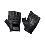 Men’s Street Ride Fingerless Leather Gloves