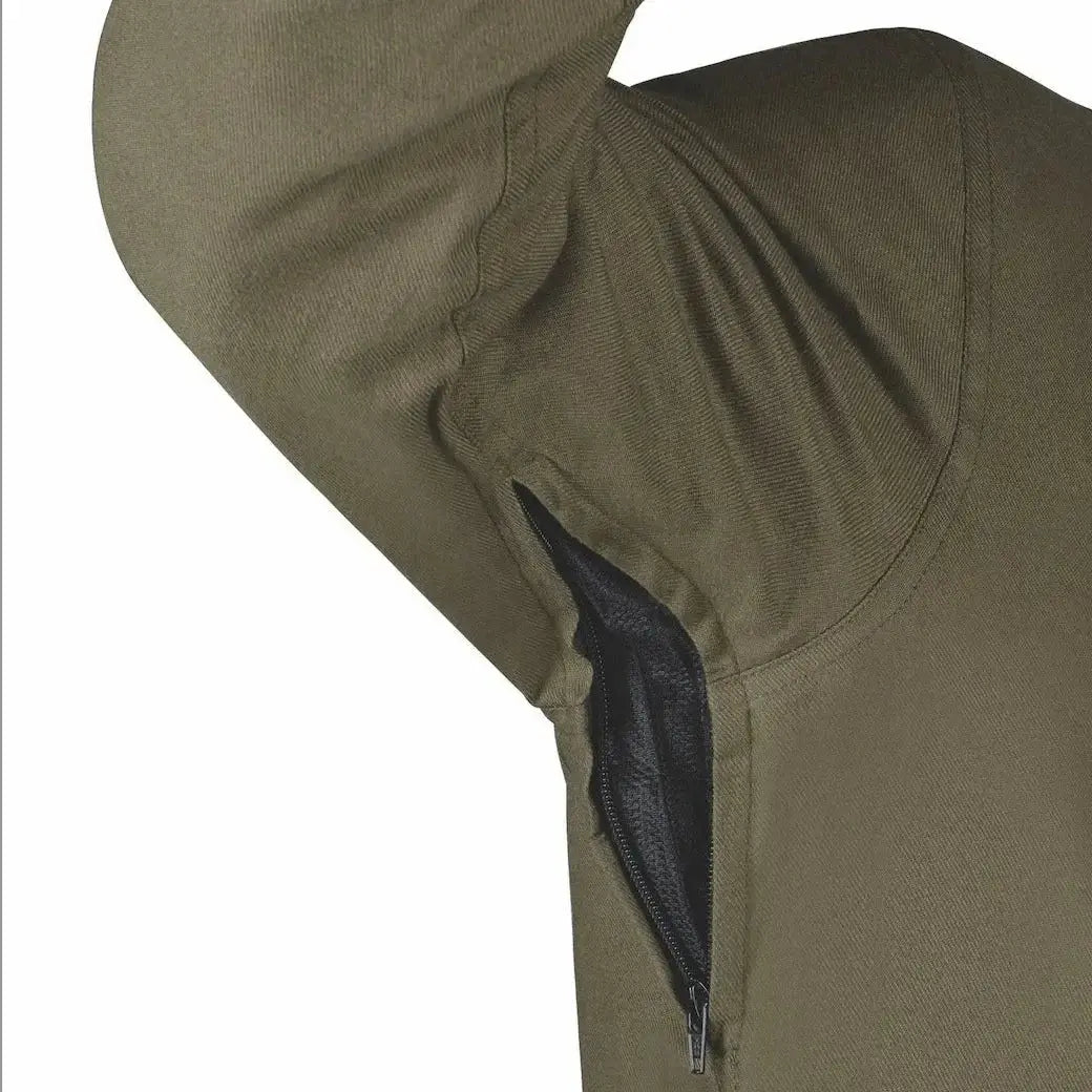Sargeant - Mens Green Armored Flannel - Unik Just for Bikers - Flyclothing LLC