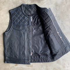 6671.03 - Mens Premium Leather Vest