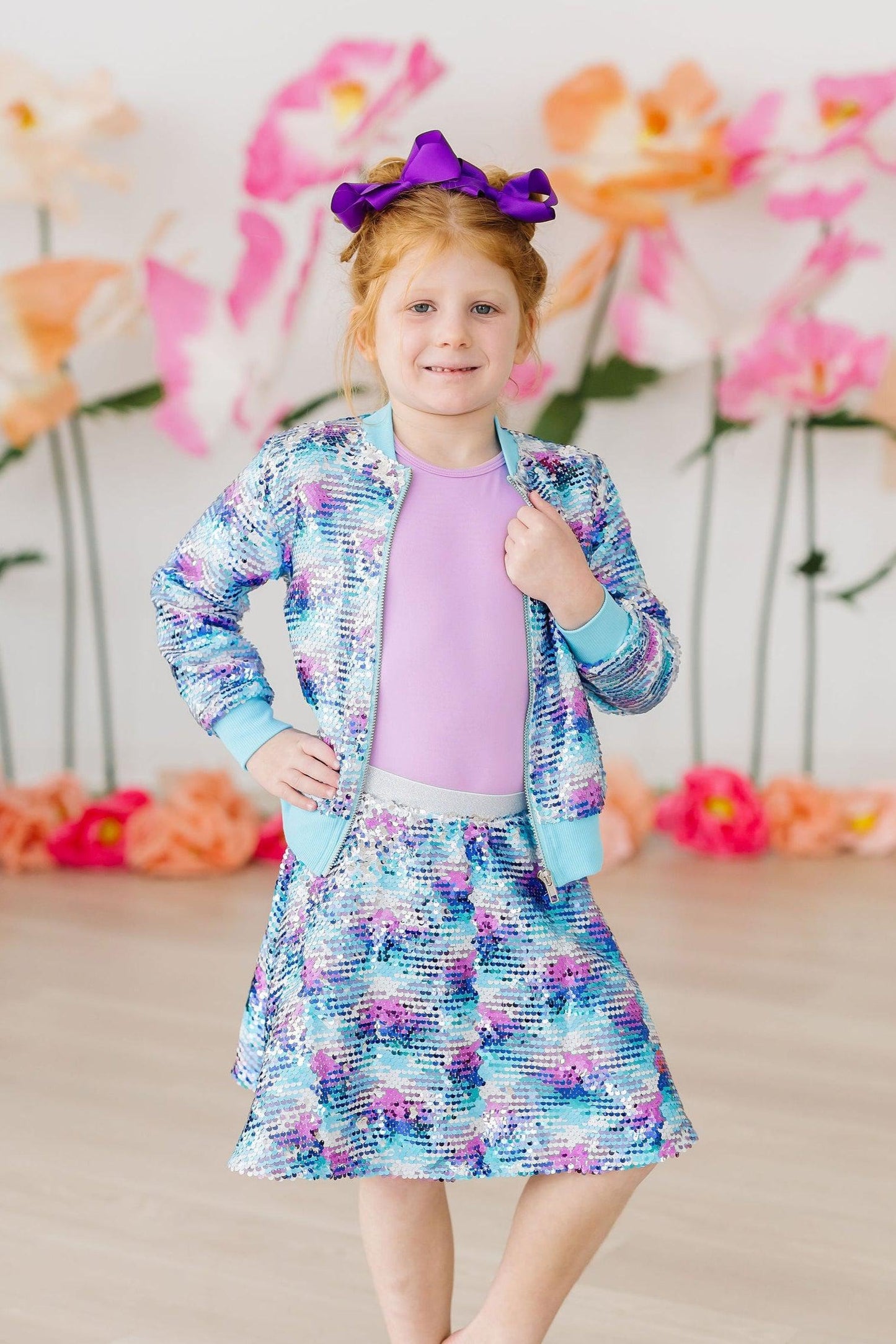 Mermaid Flip Sequin Twirl Skort - Mila & Rose ® - Flyclothing LLC