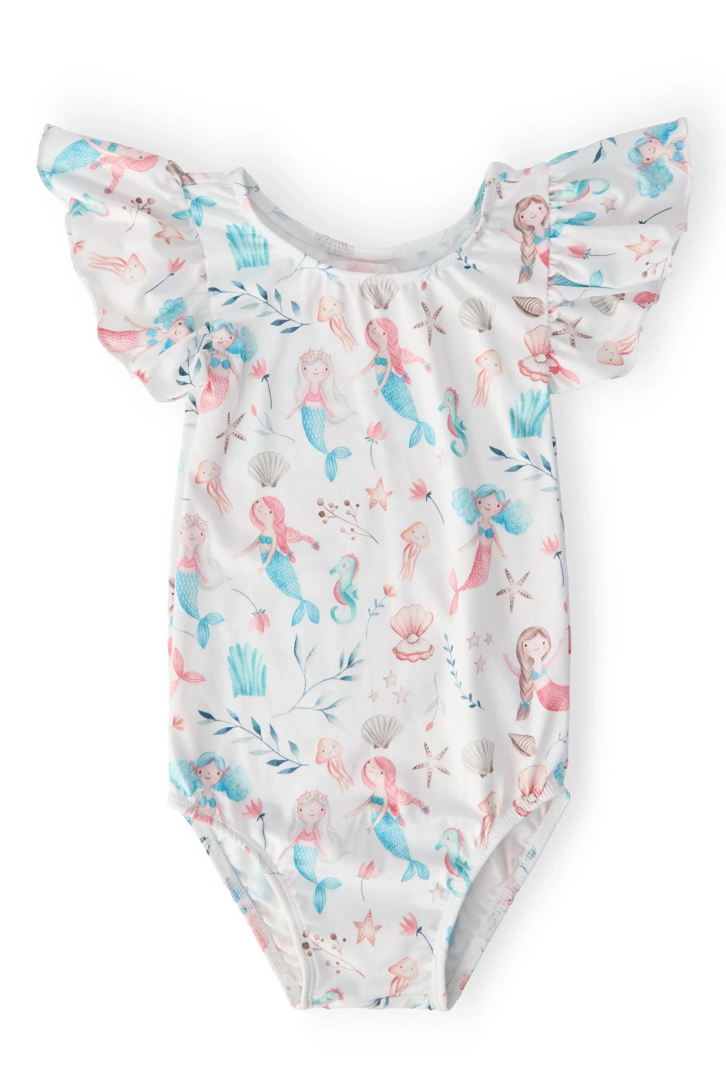 Mermaid Friends S/S Flutter Sleeve Leotard - Mila & Rose ® - Flyclothing LLC