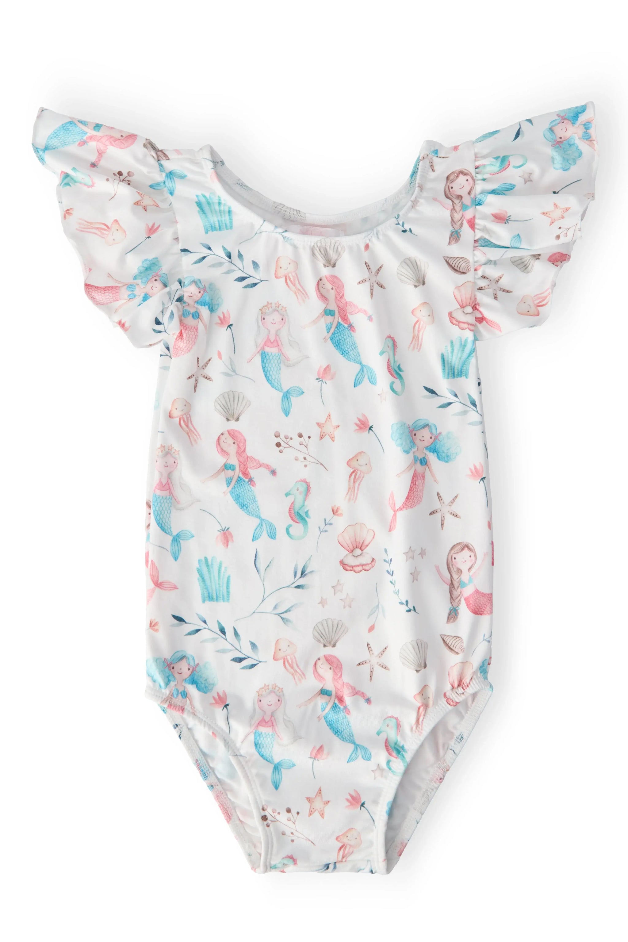 Mermaid Friends S/S Flutter Sleeve Leotard - Mila & Rose ® - Flyclothing LLC
