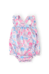 Mermaid Tails Ruffle Cross Back Romper - Mila & Rose ® - Flyclothing LLC