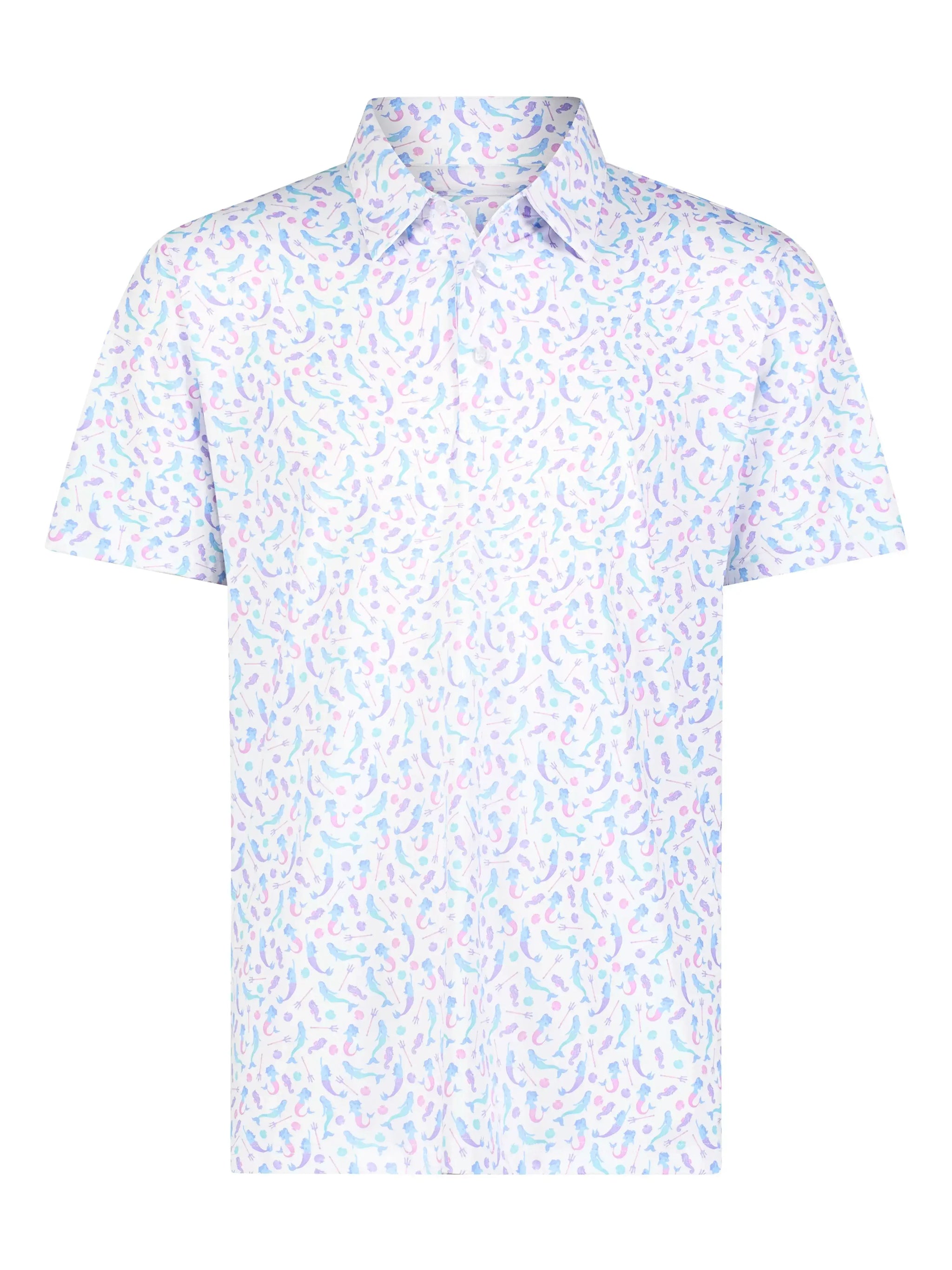 Mermaid Polo - White Water Life - Flyclothing LLC