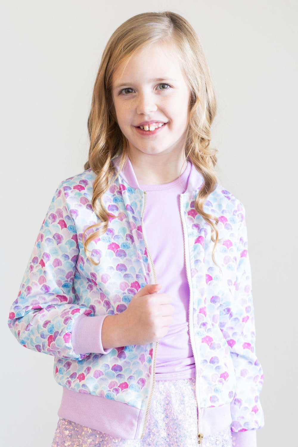Mermaid Scales Satin Jacket - Mila & Rose ® - Flyclothing LLC