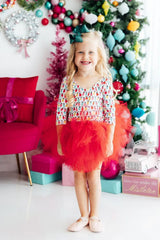 Merry & Bright 3/4 Tutu Leotard - Mila & Rose ® - Flyclothing LLC
