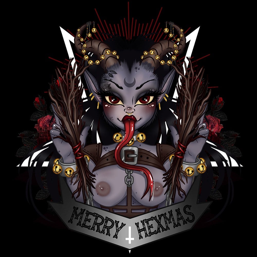 Black Market Art Company Merry Hexmas Print