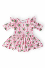 Merry Mistletoe 3/4 Sleeve Twirl Flutter Bodysuit - Mila & Rose ® - Flyclothing LLC