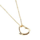 Metal Open Heart Pendant Necklace - Madeline Love - Flyclothing LLC