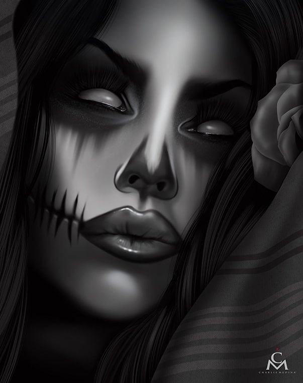 Black Market Art Company Mi Vida Muerta Print