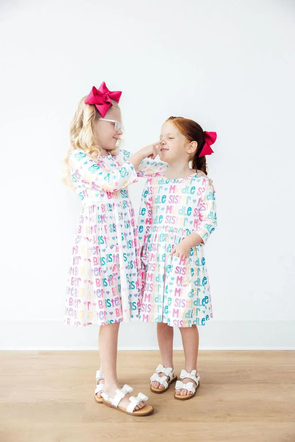 Big Sister 3/4 Sleeve Pocket Twirl Dress - Mila & Rose ® - Flyclothing LLC