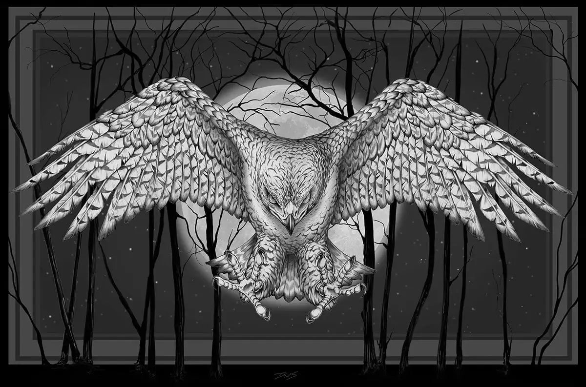 Black Market Art Company Midnight Flight Print - Black Market Art Company - Flyclothing LLC