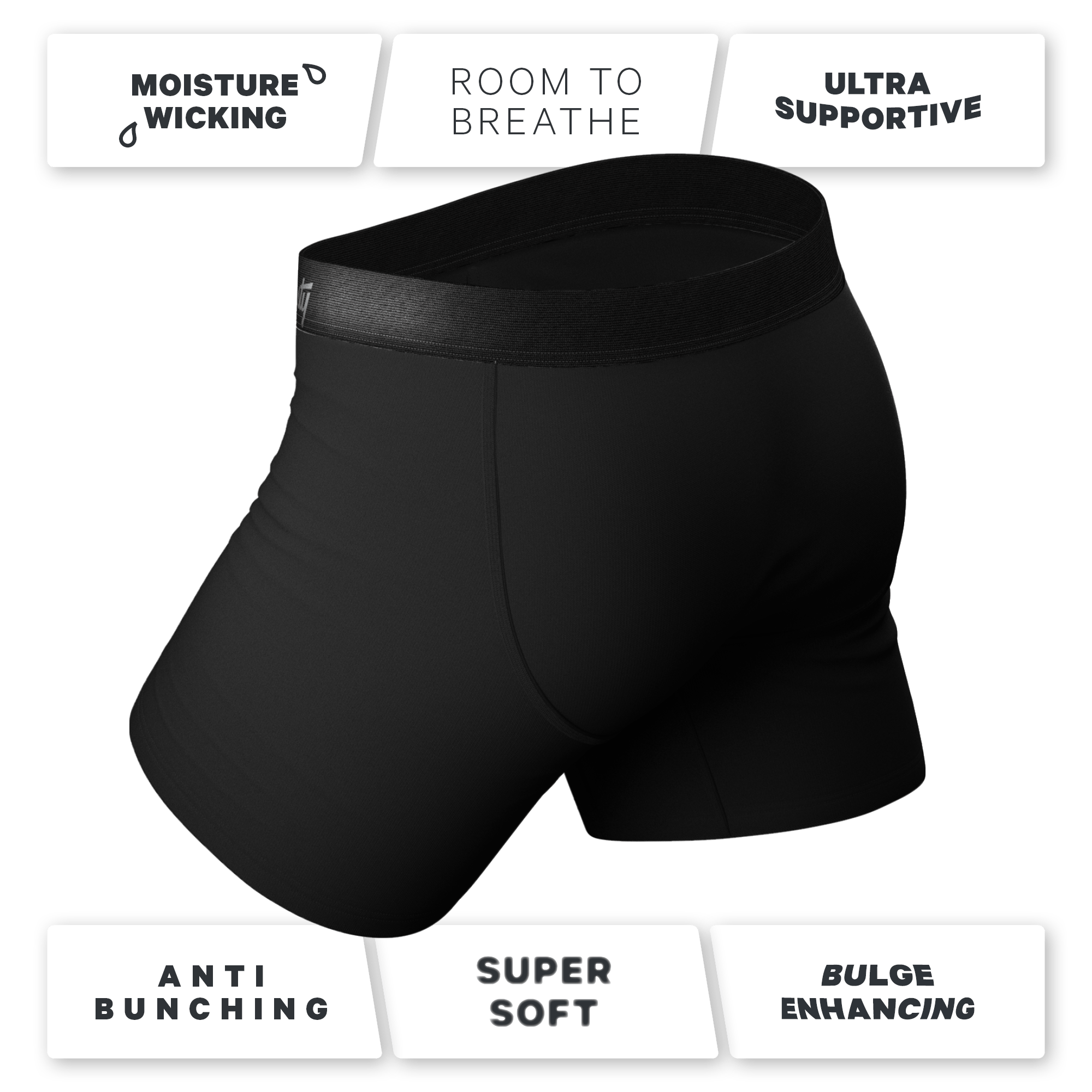 The Midnight Rider | Black Ball Hammock® Boxer Brief 5 Pack - Shinesty