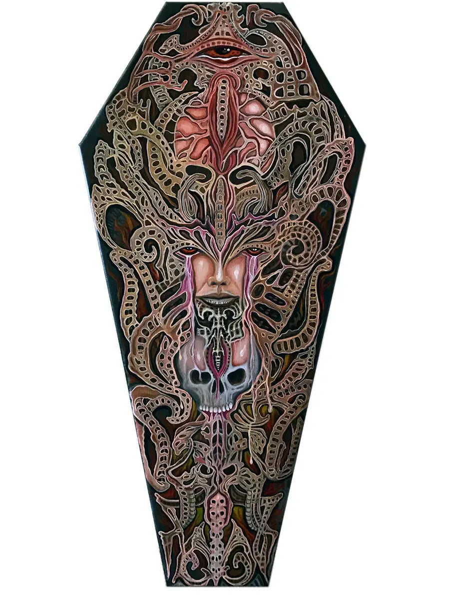 Black Market Art Company BIO GIRL & Stretched Canvas Coffin Print - Black Market Art Company - Flyclothing LLC