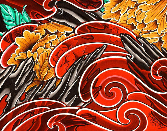 Black Market Art Company Asian Wind Print - Black Market Art Company - Flyclothing LLC