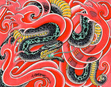 Black Market Art Company Water Serpent Print