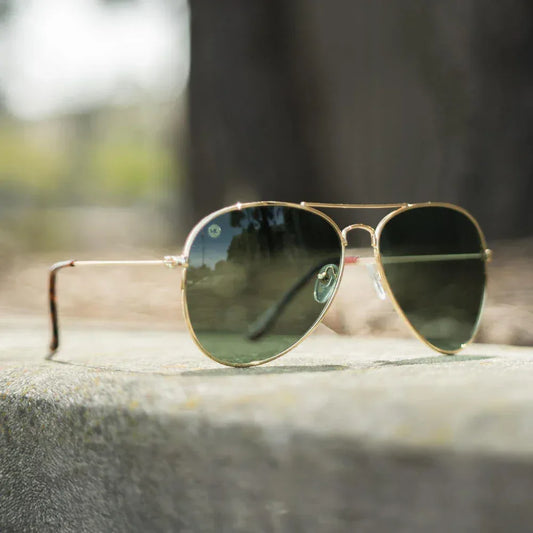 Gold / Aviator Green Mile Highs - Knockaround - Flyclothing LLC