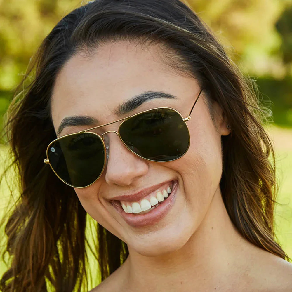 Gold / Aviator Green Mile Highs - Knockaround - Flyclothing LLC
