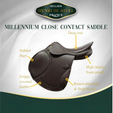 Henri de Rivel Millennium Covered Close Contact Saddle - Breeches.com - Flyclothing LLC