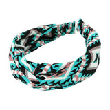 Aztec Patterned Twisted Headband - Madeline Love - Flyclothing LLC
