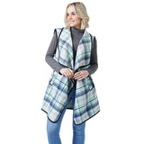 Fashionable Plaid Check Vest With Pocket - Madeline Love - Flyclothing LLC