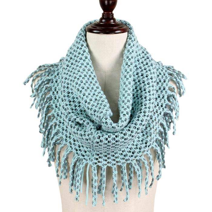 Mini Tube Fringe Scarf - Madeline Love - Flyclothing LLC