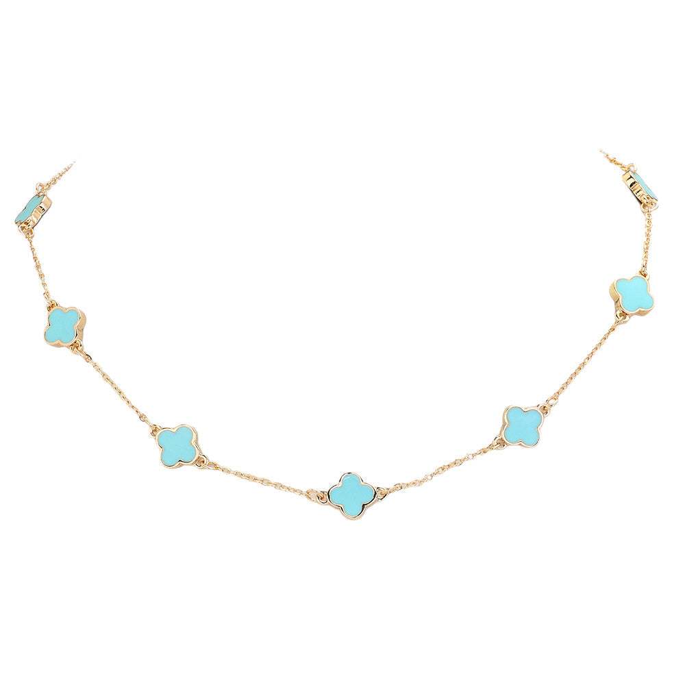Quatrefoil Station Necklace - Madeline Love - Flyclothing LLC