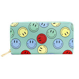Smile Patterned Zipper Wallet - Madeline Love - Flyclothing LLC