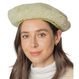 Solid Sherpa Beret Hat - Madeline Love - Flyclothing LLC