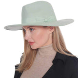 Bow Band Pointed Solid Panama Hat - Madeline Love - Flyclothing LLC
