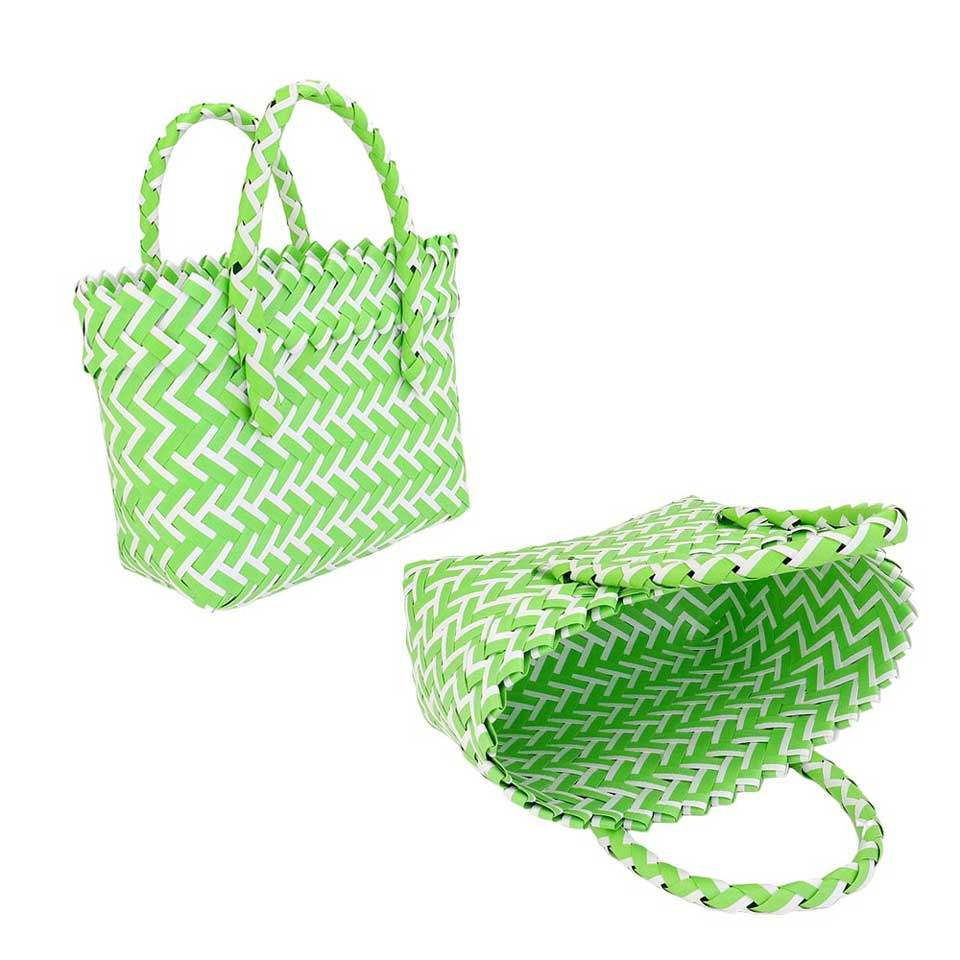 Woven Basket Mini Micro Tote Bag - Madeline Love - Flyclothing LLC