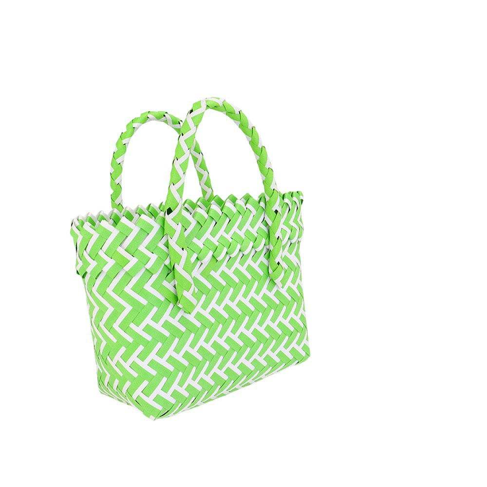 Woven Basket Mini Micro Tote Bag - Madeline Love - Flyclothing LLC