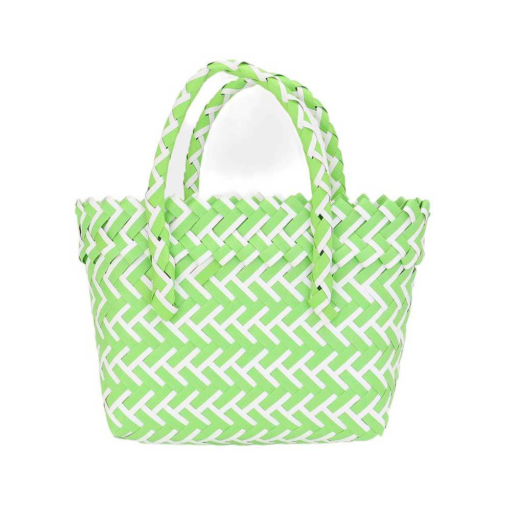 Woven Basket Mini Micro Tote Bag - Madeline Love - Flyclothing LLC