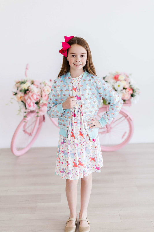 Mint Rainbow Sequin Jacket - Mila & Rose ® - Flyclothing LLC