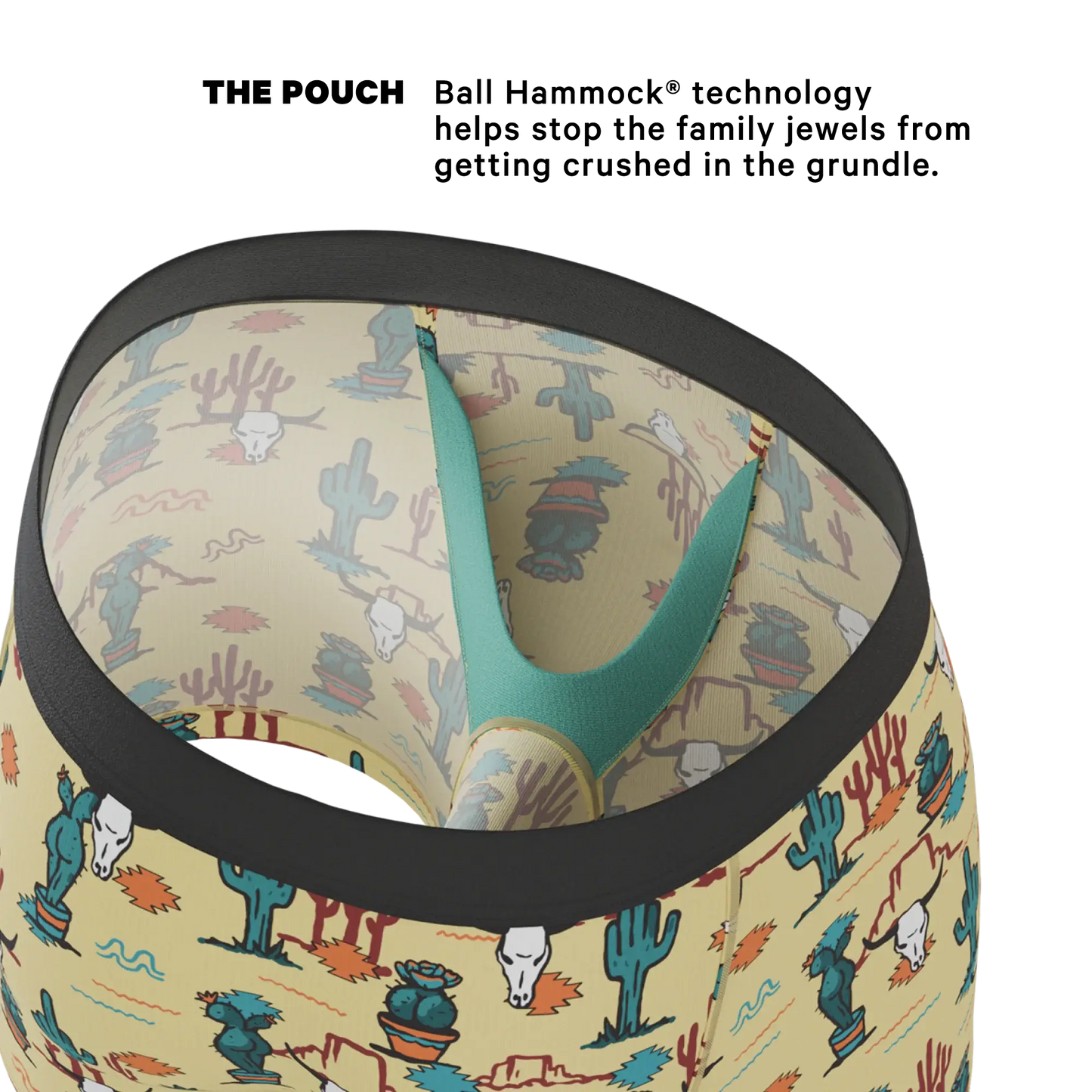 The Mirage | Western Cactus Ball Hammock® Pouch Underwear - Shinesty - Flyclothing LLC