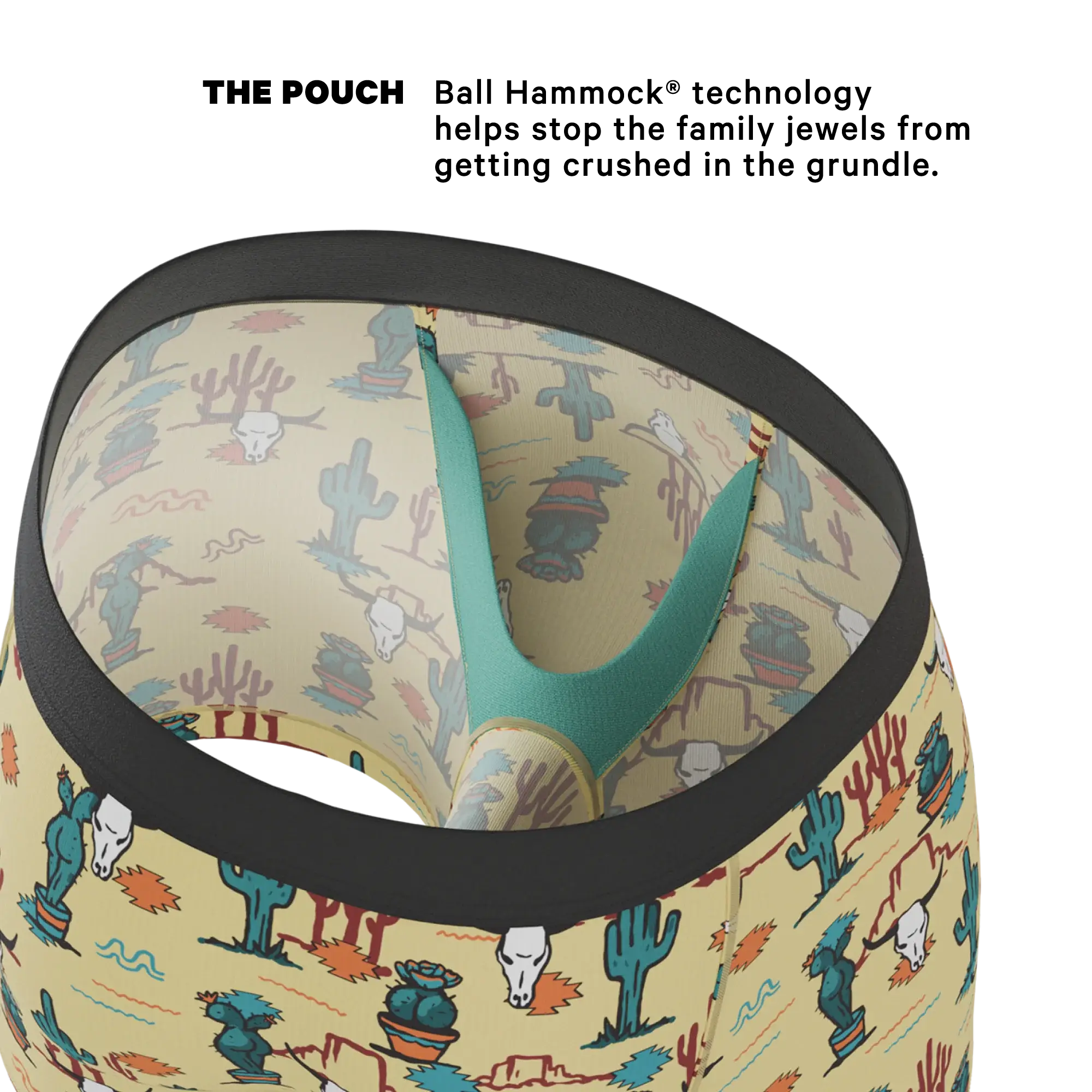 The Mirage | Western Cactus Ball Hammock® Pouch Underwear - Shinesty - Flyclothing LLC
