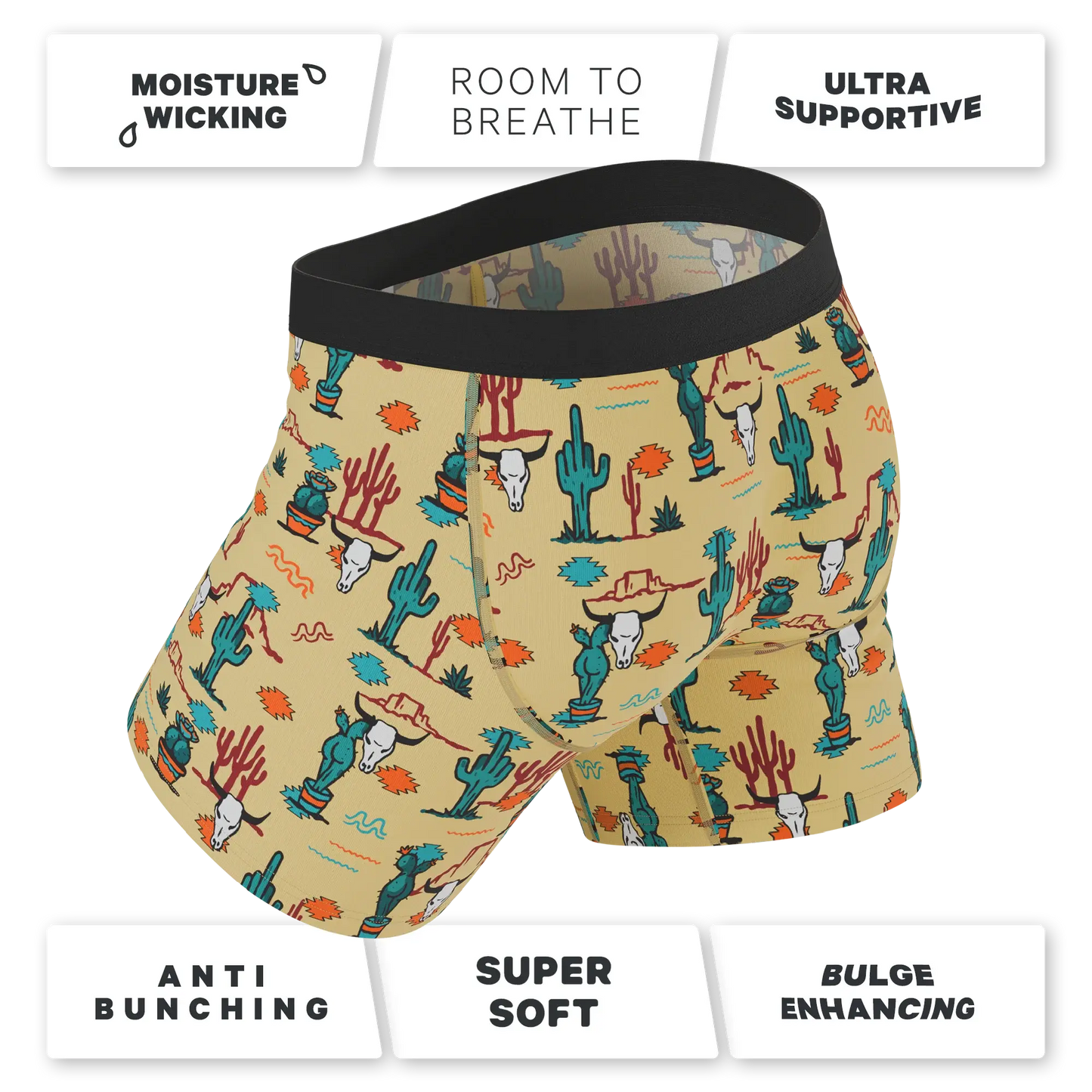 The Mirage | Western Cactus Ball Hammock® Pouch Underwear - Shinesty - Flyclothing LLC