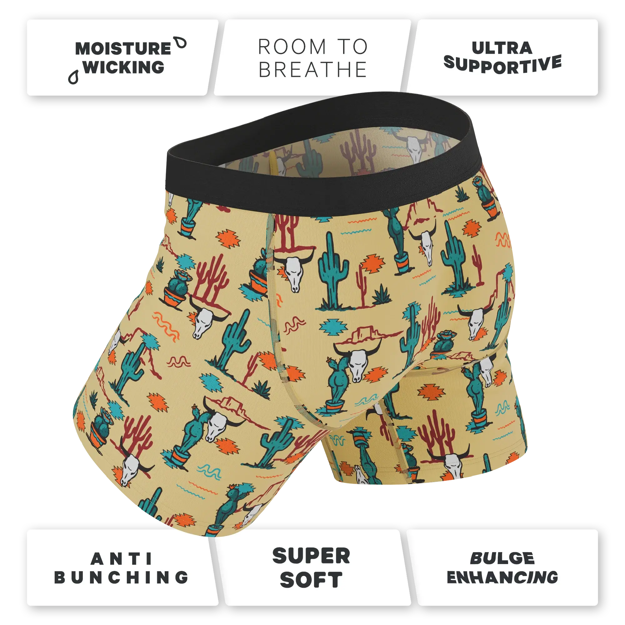 The Mirage | Western Cactus Ball Hammock® Pouch Underwear - Shinesty - Flyclothing LLC