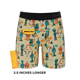The Mirage | Western Cactus Long Leg Ball Hammock® Pouch Underwear With Fly - Shinesty - Flyclothing LLC