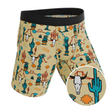 The Mirage | Western Cactus Long Leg Ball Hammock® Pouch Underwear With Fly - Shinesty - Flyclothing LLC